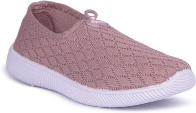 Heatup HeatUp Footwear Women's PVC Comfotable Lightweight Casual Slip On Sneakers For Women(Pink)