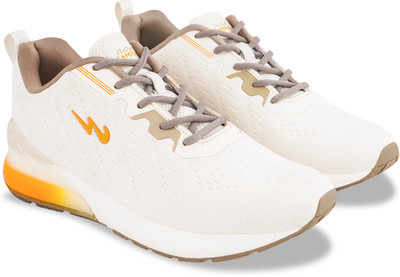 CAMPUS ANEMIC Men's Sports Shoes | Durable Rubber Sole with Support Tech | Lace-Up Running Shoes For Men(Off White , 7)