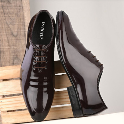 INVICTUS Formal Oxford For Men(Brown , 6)
