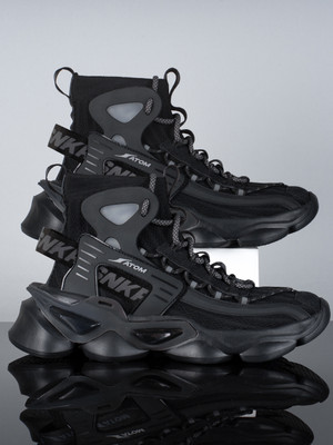 ATOM Gansta1 Sneakers For Men(Black , 7)