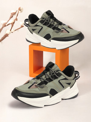 HRX by Hrithik Roshan Walking Shoes For Men(Olive , 10)