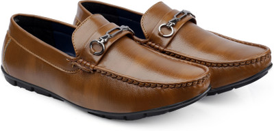 BLENKO Latest Casual Party Wear Driving Slip-on Shoes Party Wear Loafers For Men(Tan , 7)