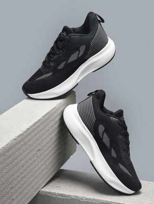 TurnX Sports Running Shoes For Men(Black , 8)