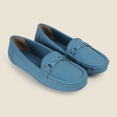 METRO Loafers For Women(Blue , 5)
