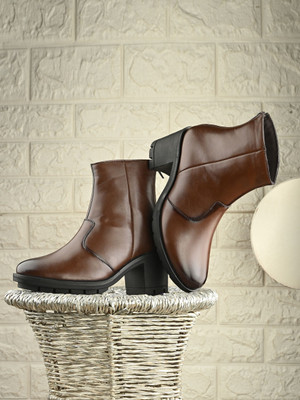 Roadster Boots For Women(Brown , 7)