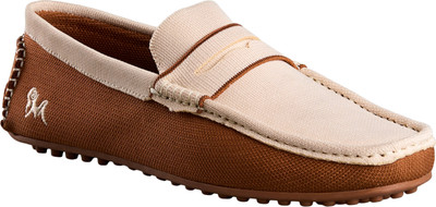 Neemans ReLive Knit Color Block Loafers Loafers For Men(Tan , 12)