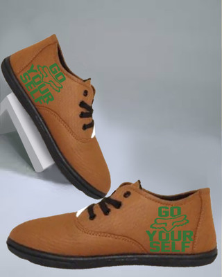 KANEGGYE CASUALS FOR MEN & KIDS Casuals For Men(Tan, Green , 8)