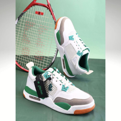 Glitchez Sneakers For Men(Green, White , 7)