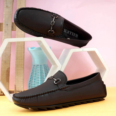 KILLER Formal & Casual Loafers for Men | Stylish, Comfortable & Lightweight Daily Shoes Loafers For Men(Brown , 7)