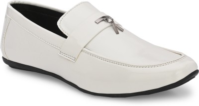 GELLWOJ Party Wear Party Wear For Men Loafers For Men(White)