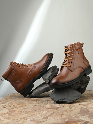 Roadster Outdoor, Casual & Travel Comfort Wear Boots For Men(Tan , 6)