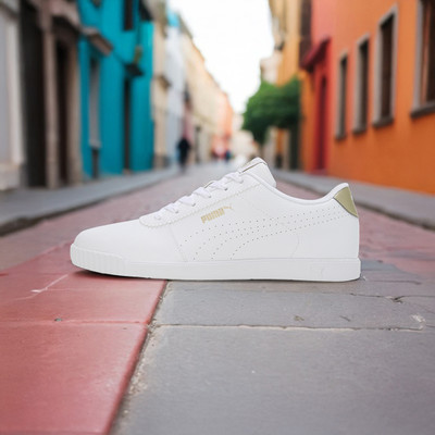 PUMA Carina Slim Perf Sneakers For Women(White , 6)