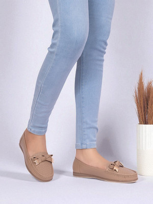 TRUFFLE COLLECTION Loafers For Women(Brown , 4)