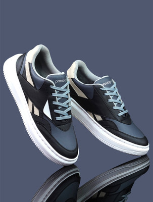 PROVOGUE Lightweight Comfort Summer Trendy Premium Stylish Casual Lace up Sneakers For Men(Blue, White , 9)