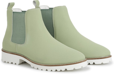 yoho YOHO Comfortable Boots for Women | Extra Cushioned Footbed | Ankle Boot Low Heel Boots For Women(Green , 7)