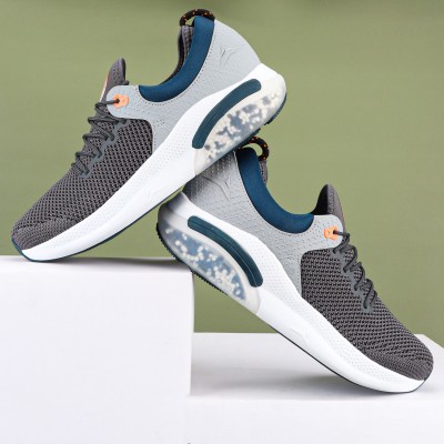 JQR Supperjoyo Sports shoes, Walking, Lightweight, Trekking, Stylish Running Shoes For Men(Grey, Green)