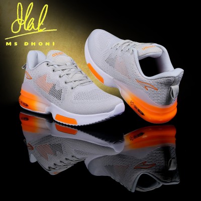 asian Oxygen-04 Light Grey Sports,Casual,Walking,Gym,Training, Running Shoes For Men(Grey, Orange)