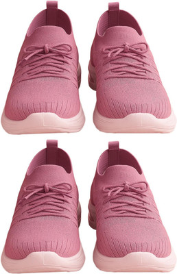 SAKSHIPS Simple Elegant Versatile Comfortable Shoes for Women Casuals For Women(Pink, Pink , 7)