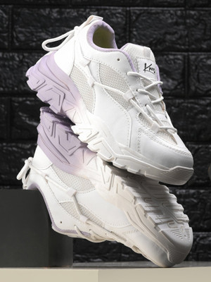 Knoos Sneakers For Women(Purple, White , 5)