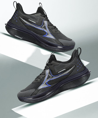 Abros VERTEX PRO Athleisure Cultured Round-Toe Shape & Hyperfuse Technology Walking Shoes For Men(Black , 7)