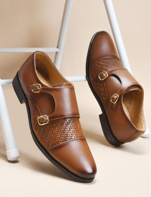 Wave Walker WW-STEEL Party Wear For Men(Tan , 8)