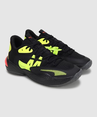 PUMA Court Rider 2.0 Glow Stick Basketball Shoes For Men(Black , 6)