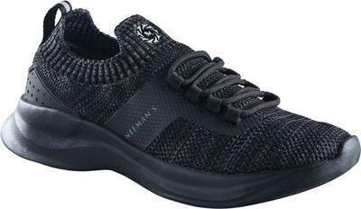 Neemans Fuse Knit Sneakers for Men Sneakers For Men(Black , 10)
