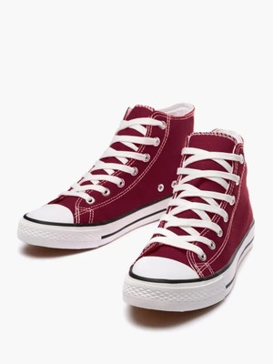 TRENDUTY High Top Canvas Canvas Shoes For Men(Maroon , 8)