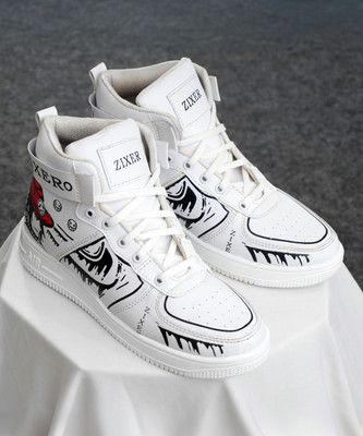 Zixer Exclusive Hip-Hop Dancing Boots Sneakers/Moonwalk Funky Dancing Sneakers Shoes Dancing Shoes For Men(White , 10)