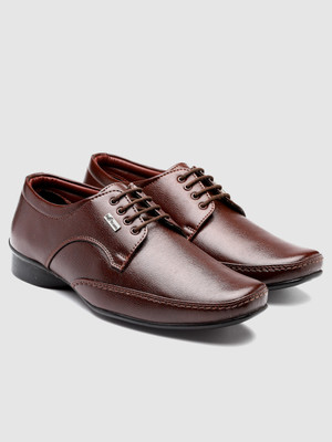 action Dotcom D 181 Classic Comfortable Stylish Formal Lace Up Derby For Men(Brown , 9)