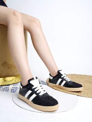 SHOETOPIA Black Smart Casual Shoes For Women & Girls Sneakers For Women(Black , 5)