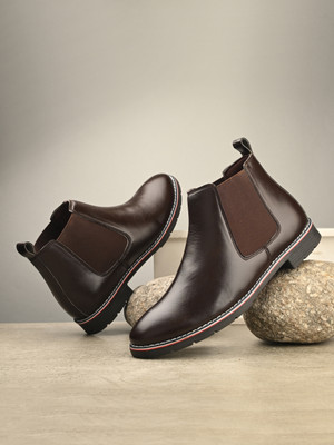 KILLER Premium Classic Chelsea Boots For Men(Brown , 6)