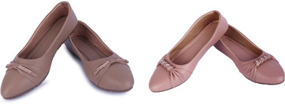 AKD Bellies For Women(Brown, Pink , 8)