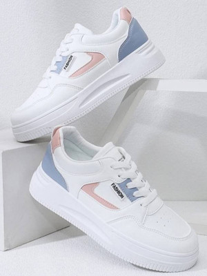 Deals4you Sneakers For Women(White, Grey , 3)
