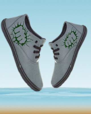 Kenamin Stylish Casual Shoes for Men and kids Casuals For Men(Grey, Green , 10)
