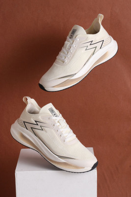 Abros TRIKK Athleisure Cultured Round-Toe Shape & Cushioning Technology Walking Shoes For Men(Beige , 9)