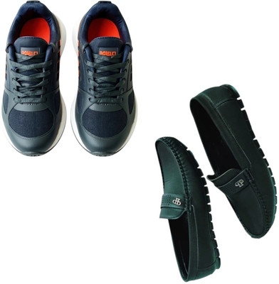 Plama Stylish Casual Shoes for Men – Perfect for Daily Wear Casuals For Men(Blue, Green , 9)