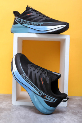 Abros BREAK Running Shoes For Men(Black , 9)