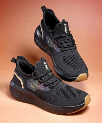 asian HIGHWAY-02 Gym,Sports,Walking,Stylish with Extra Comfort Running Shoes Running Shoes For Men(Black , 7)