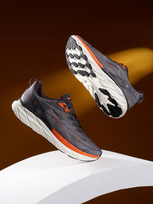 Sparx SM 996 Lace Up For Men(Grey, Orange , 10)