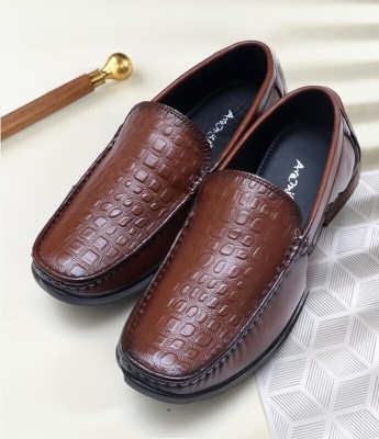 Aramish Genuine Leather | Casual Loafer | Loaffers| Lophar|Lofers Loafers For Men(Tan , 5)