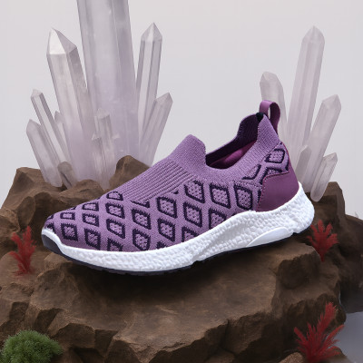 Neemans Crystal Knit Slip Ons for Women | Stylish, Cushioned & Lightweight Casuals For Women(Purple , 7)
