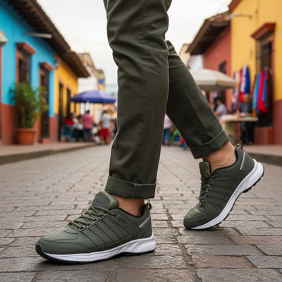 Hilux Running Shoes For Men(Olive , 8)