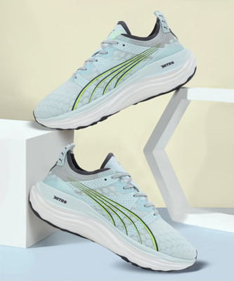 PUMA ForeverRun NITRO Running Shoes For Women(Blue , 4)