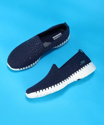 Skechers GO WALK SMART - BEDAZZLE Walking Shoes For Women(Navy , 2)