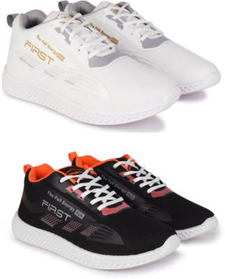 New Oranie Stylish Casual Shoes for Men Casuals For Men(White, Black , 7)