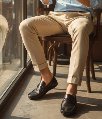 PROVOGUE PRESTIGE Loafers For Men(Black , 7)