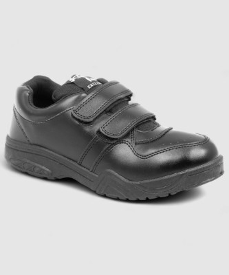 asian Monitor Velcro Black School Shoes For Men(Black , 10)