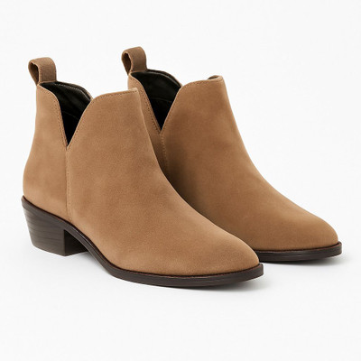 Partner Partner Suede Chelsea Boots For Women(Brown , 6)