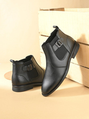 Roadster Boots For Men(Black , 7)